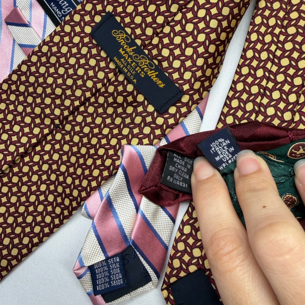 Brooks Brothers Silk Tie Lot Tommy Hilfiger Pronto Uomo Meeting Street‎ Mens - Picture 3 of 5